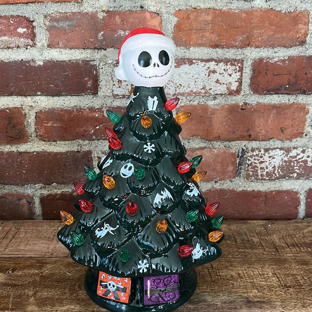 Tim Burton the night before Christmas Jack topper light up LED candle holder nwt
